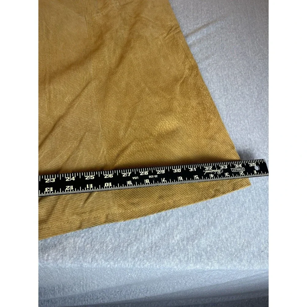 Terry Lewis Leather Skirt Women’s Plus 24 Corduroy Look Gold Boot Cut NWT Fall